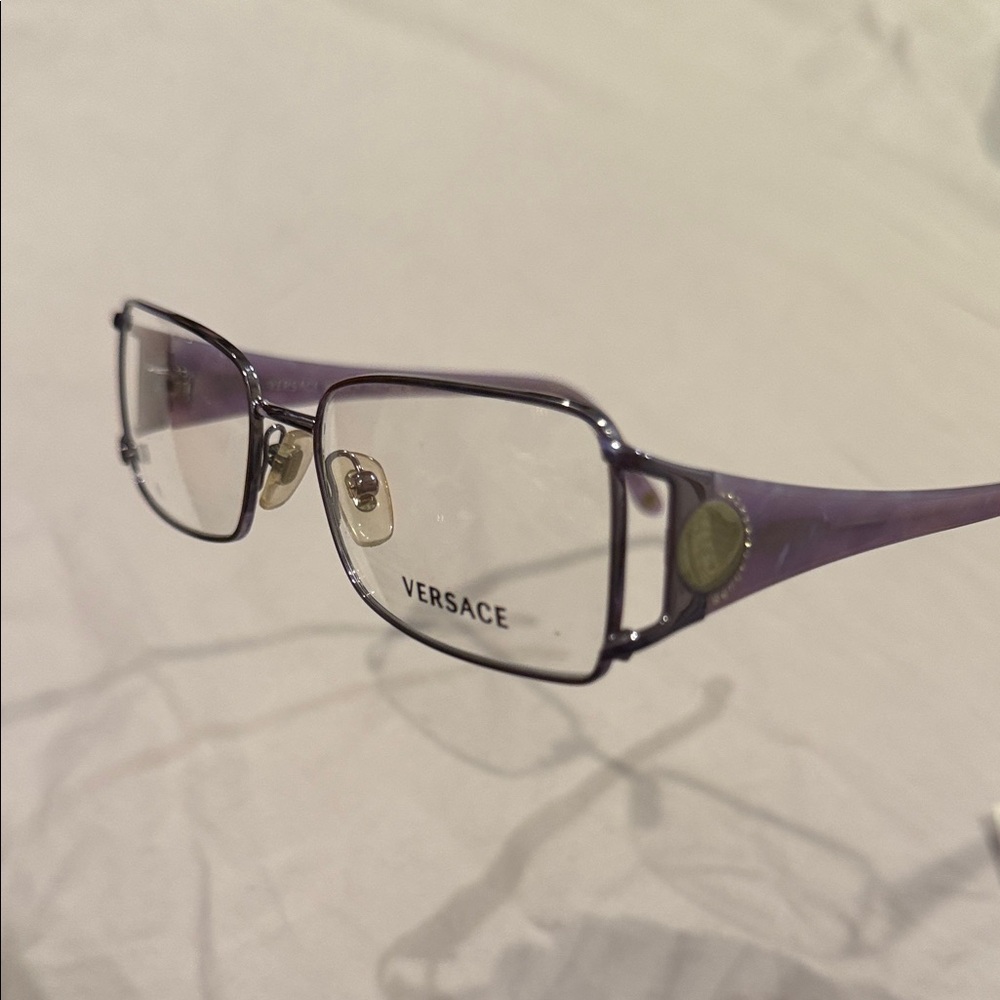 Vintage Versace Y2K Lavender Eyewear Non-prescription, NWOT
